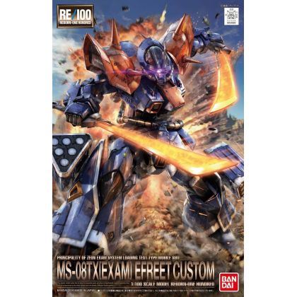 BANDAI RE/100 1/100 MOBILE SUIT GUNDAM Side Story THE BLUE DESTINY - EFREET CUSTOM Model Kit Figur (Gunpla)