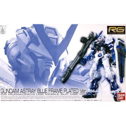 BANDAI MOBILE SUIT GUNDAM SEED ASTRAY - Real Grade RG GUNDAM ASTRAY BLUE FRAME (PLATED ver) Model Kit Figure (Gunpla)