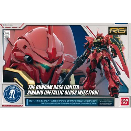 BANDAI MOBILE SUIT GUNDAM UC - Real Grade RG SINAJU (METALLIC GLOSS INJECTION)(GUNDAM BASE LIMITED) Model Kit Figur (Gunpla)