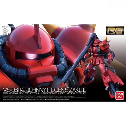 BANDAI MOBILE SUIT GUNDAM MSV - Real Grade RG JOHNNY RIDDEN's ZAKU II Model Kit Figur (Gunpla)