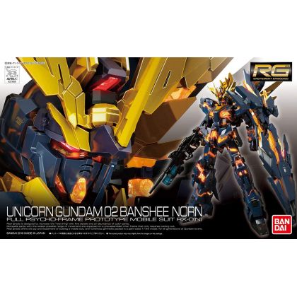 BANDAI MOBILE SUIT GUNDAM UC - Real Grade RG UNICORN GUNDAM 02 BANSHEE NORN Model Kit Figur (Gunpla)