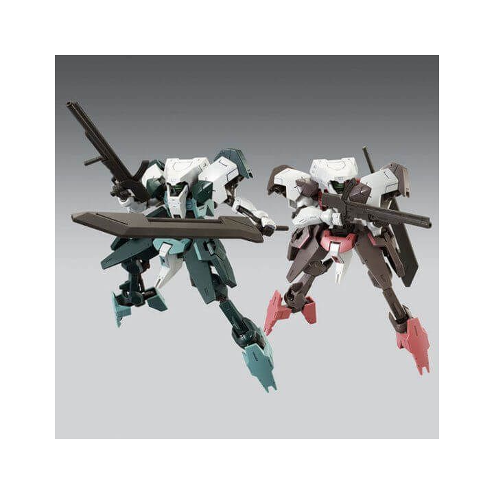 BANDAI Mobile Suit Gundam Iron-Blooded Orphans - Alta qualità HUGO TWIN SET Model Kit Figura (Gunpla)