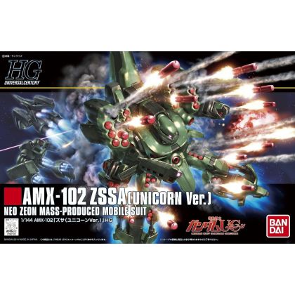 BANDAI Mobile Suit Gundam UC - HGUC High Grade ZSSA (UNICORN VER.) Model Kit Figur (Gunpla)