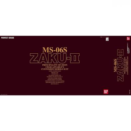 BANDAI PG Mobile Suit Gundam - Perfect Grade CHAR'S ZAKU II Modello Kit Figura (Gunpla)