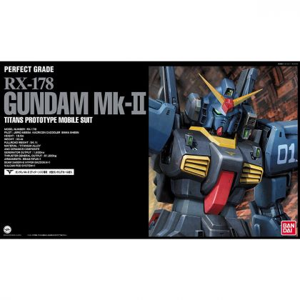 BANDAI PG Mobile Suit Z Gundam - Perfect Grade GUNDAM Mk-II (TITANS) Model Kit Figur (Gunpla)