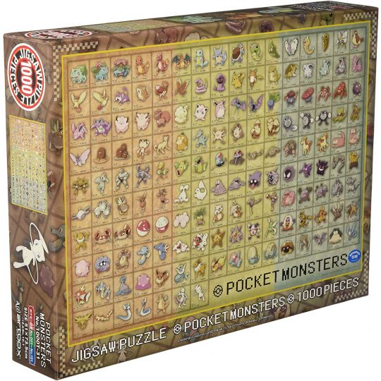 ENSKY - POKEMON No. 001~151 - 1000 Piece Jigsaw Puzzle 1000T-31