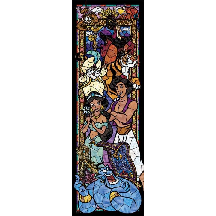 TENYO - DISNEY Aladdin - 456 Piece Stained Glass Jigsaw Puzzle DSG-456-737