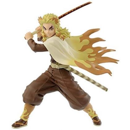 BANDAI Banpresto - Demon Slayer (Kimetsu no Yaiba) VIBRATION STARS Kyōjurō Rengoku (Sepia Color) Figure