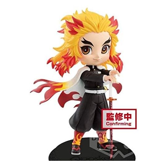 BANDAI Banpresto - Demon Slayer (Kimetsu no Yaiba) Q posket Kyōjurō Rengoku (Normal Color)Figure