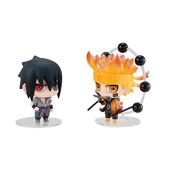 MegaHouse -NARUTO Shippuden- Chimimega Buddy Series Uzumaki Naruto & Uchiha Sasuke Ninkai Taisen Set Figure