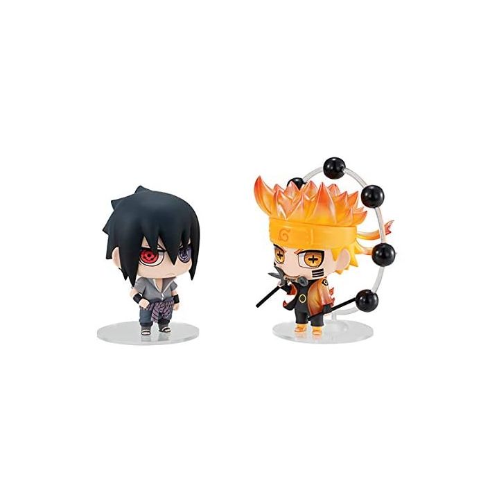 MegaHouse -NARUTO Shippuden- Chimimega Buddy Series Uzumaki Naruto & Uchiha Sasuke Ninkai Taisen Set Figure