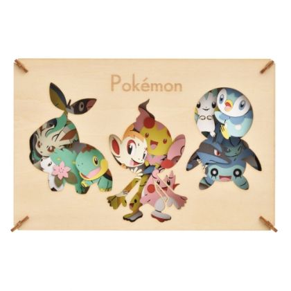 ENSKY - Papiertheater Holzstil - POKEMON Typen PT-WL15