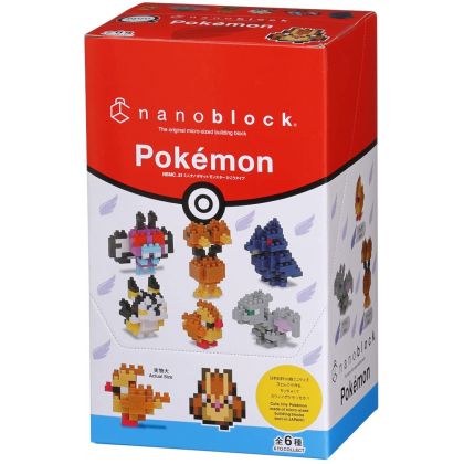 KAWADA Nanoblock NBMC_31S Pokémon Type Vol (pack complet de 6)