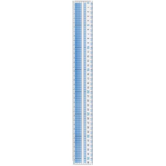RAYMAY FUJII - Transparent Graph Ruler 36 cm AJH408