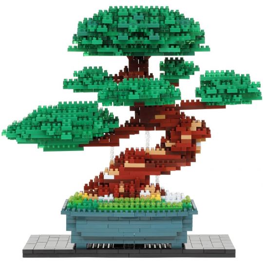 KAWADA - Nanoblock Deluxe Bonsai Pine Tree NB-039A