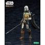 KOTOBUKIYA ARTFX - Star Wars: The Mandalorian - Figura de Mandalorian y Grogu con bastón de Beskar