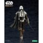 KOTOBUKIYA ARTFX - Star Wars: The Mandalorian - Figura de Mandalorian y Grogu con bastón de Beskar