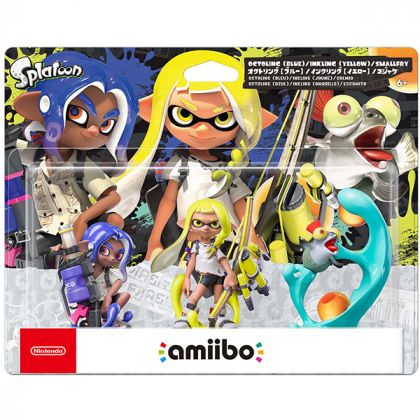 Amiibo NINTENDO - Set triplo Octoling blu/Inkling giallo/Smallfry (Splatoon)