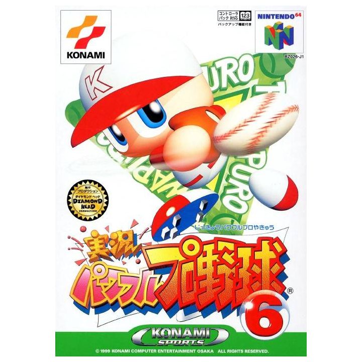 Konami - Jikkyou Powerful Pro Baseball 6 pour Nintendo 64