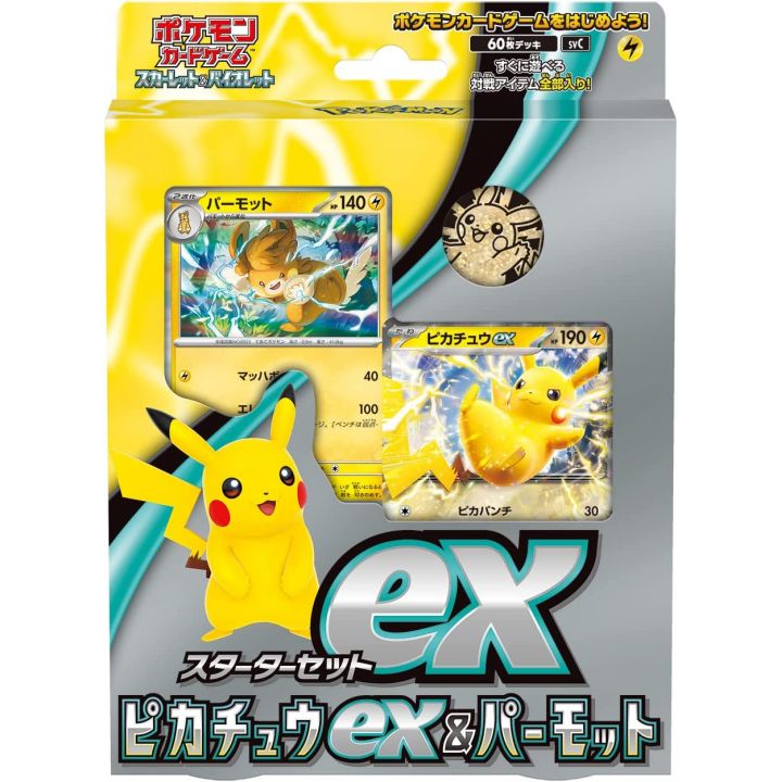 Pokemon - Gioco di carte Pokemon scarlatto e viola starter set ex Pikachu ex & Permot