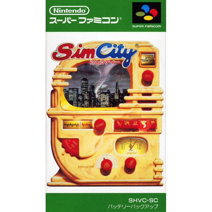 Nintendo - Sim City pour Nintendo Super Famicom