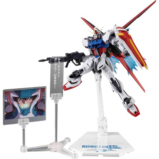 Bandai - Robot Spirits Side MS "Mobile Suit Gundam SEED" GAT-X105+AQM/E-X01 Strike Wing Gundam Ver.