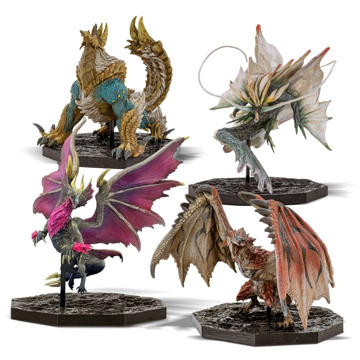 Capcom - Figure Builder Cube "Monster Hunter" 4 Set Box (Rathalos / Zinogre / Malzeno / Amatsu)