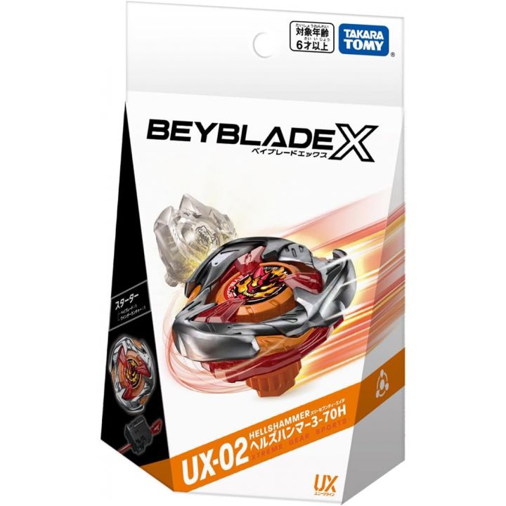 TAKARA TOMY Beyblade X UX-02 3-70H Starter Hell's Hammer