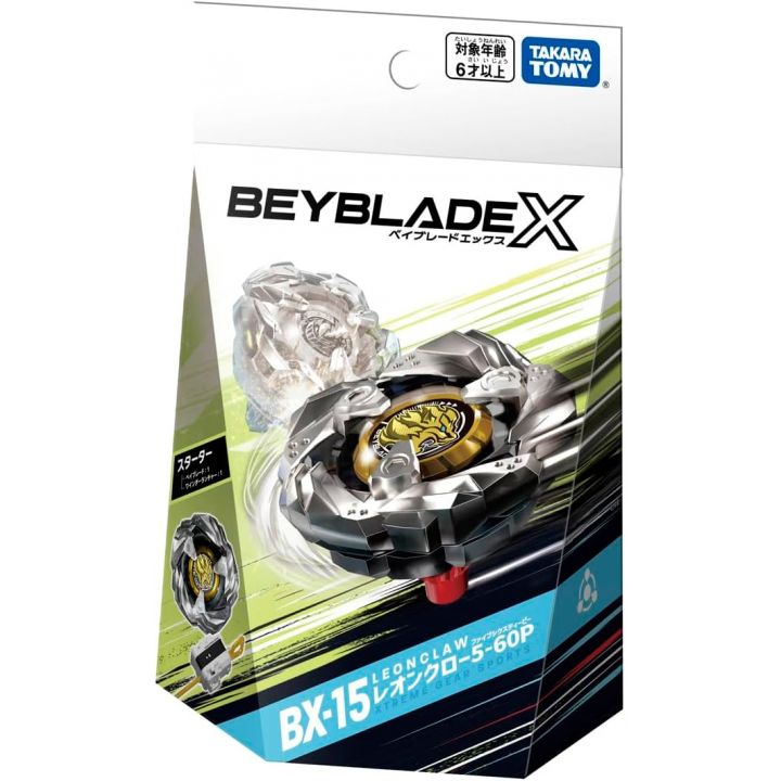 TAKARA TOMY Beyblade X BX-15 Starter Leon Claw 5-60P