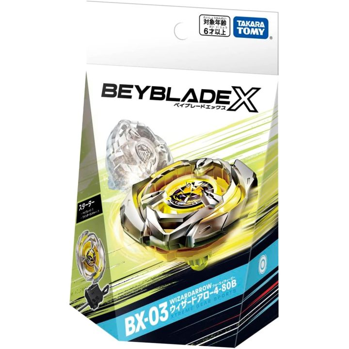 Takama Tomy Beyblade X BX 03 Starter Wizard Arrow 4 80B