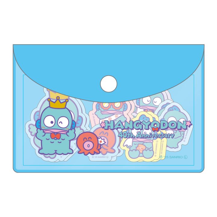 Yamano Shigyou Hangyodon Flake Sticker in Pouch Hangyodon 40th Anniversary