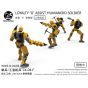 WARRIORS WORKSHOP REMNANT DOME SERIES WWS-O-01/04 MATCH SOLDIER/INDUSTRIAL SOLDIERS YELLOW 1/30 SCALE  PLASTIC MODEL KIT