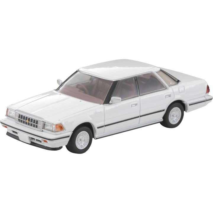 TomyTec 1/64 Scale Tomica Limited Vintage NEO TLV-N199c Toyota Crown Hardtop 3.0 Royal Saloon G White 1985