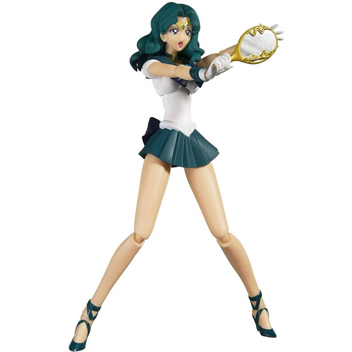 Bandai Tamashii Nations S.H. Figuarts Sailor Neptune - Sailor Moon Action Figure -Animation Color Edition-