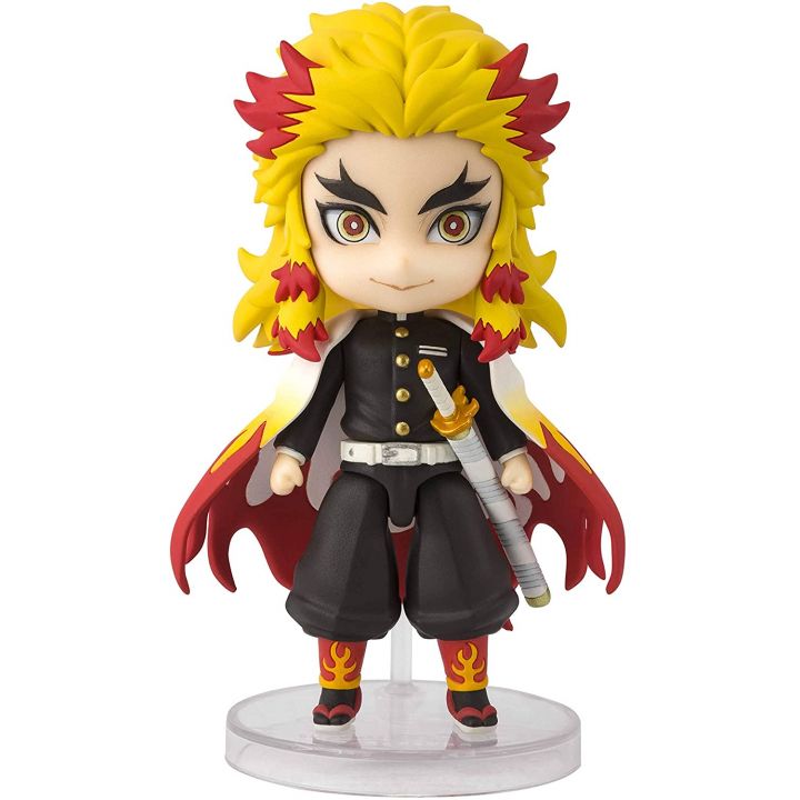 BANDAI Tamashii Nations Figuarts mini Cacciatore di Demoni (Kimetsu no Yaiba) Figura Rengoku Kyôjurô