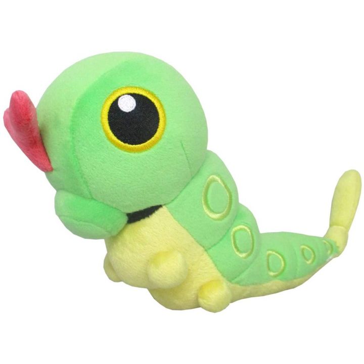 Sanei Pokemon Collection PP136 Kyatapi (Caterpie) Plush, Small