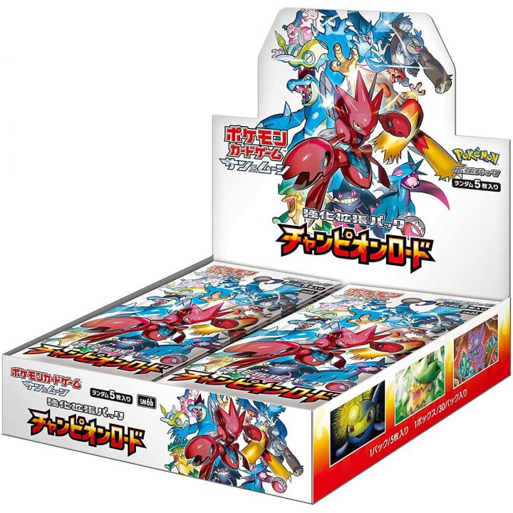 POKEMON CARD Sun & Moon Pacchetto di espansione di rinforzo - Champion Road BOX