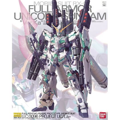 BANDAI MG Mobile Suit Gundam UC RX-0 Armatura completa Unicorn Gundam Ver.Ka Model Kit