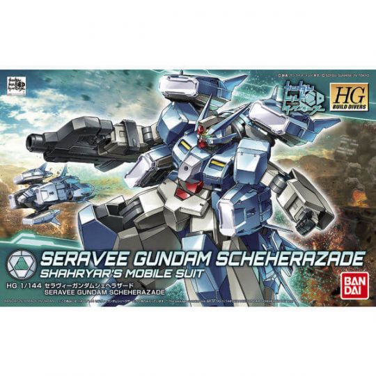 BANDAI HGBD Mobile Suit Gundam Build Divers - Kit di modellini del Mobile Suit Seravee Gundam Scheherazade Shahryar