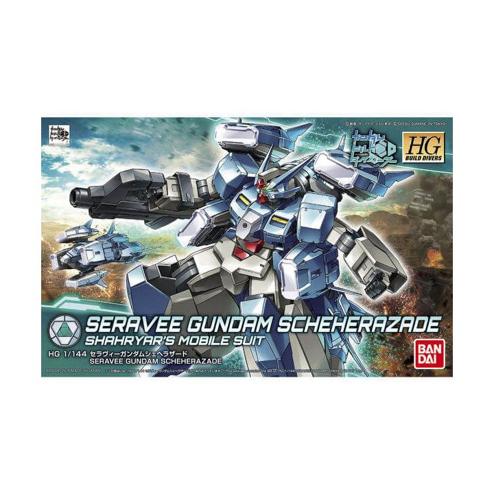 BANDAI HGBD Mobile Suit Gundam Build Divers - Kit di modellini del Mobile Suit Seravee Gundam Scheherazade Shahryar