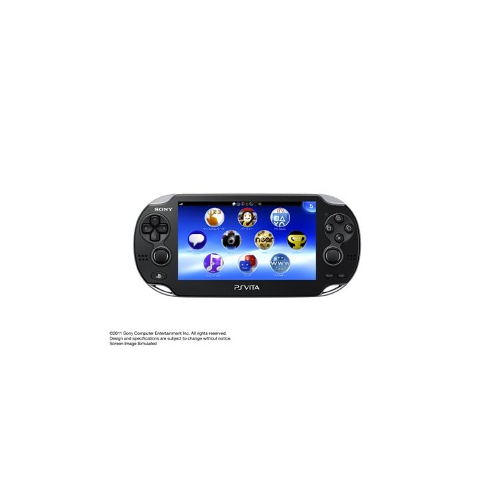 SCE Sony Computer Entertainment Inc. PlayStation Vita 3G / Wi-Fi Black  Crystal Limited Edition PCH-1100 AB01