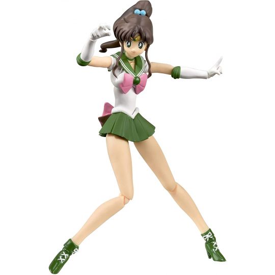 Bandai Tamashii Nations S.H. Figuarts Sailor Jupiter - Sailor Moon Figura de Acción -Animation Color Edition