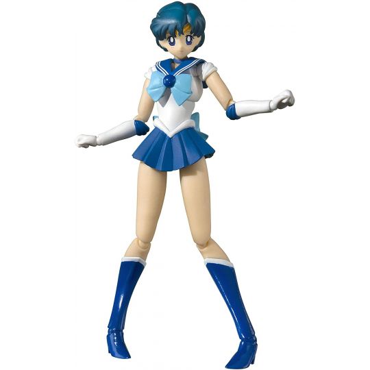 Bandai Tamashii Nations S.H. Figuarts Sailor Mercury - Sailor Moon Action Figur -Animation Color Edition-