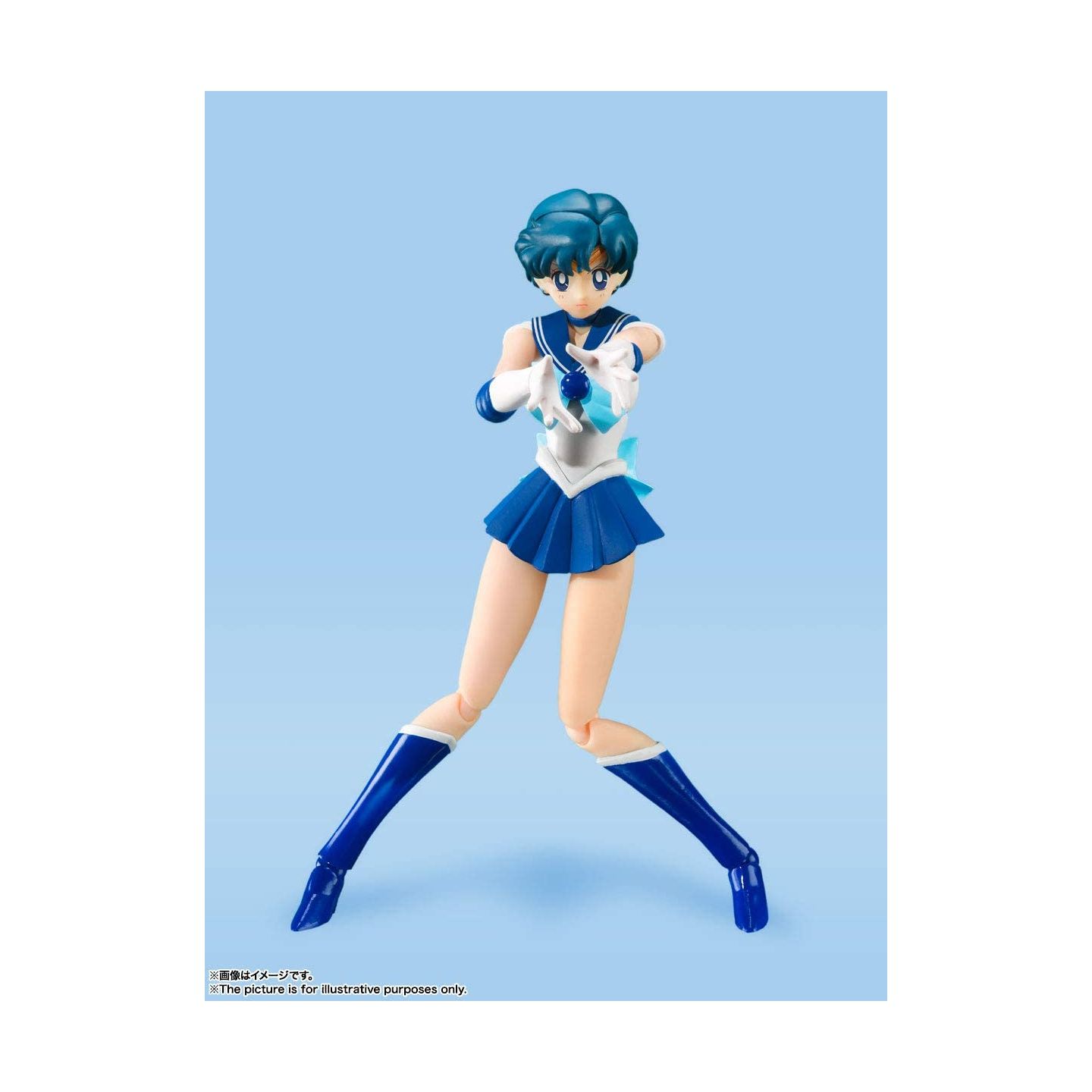 Bandai Tamashii Nations S.H. Figuarts Sailor Mercury - Sailor Moon Action  Figure -Animation Color Edition