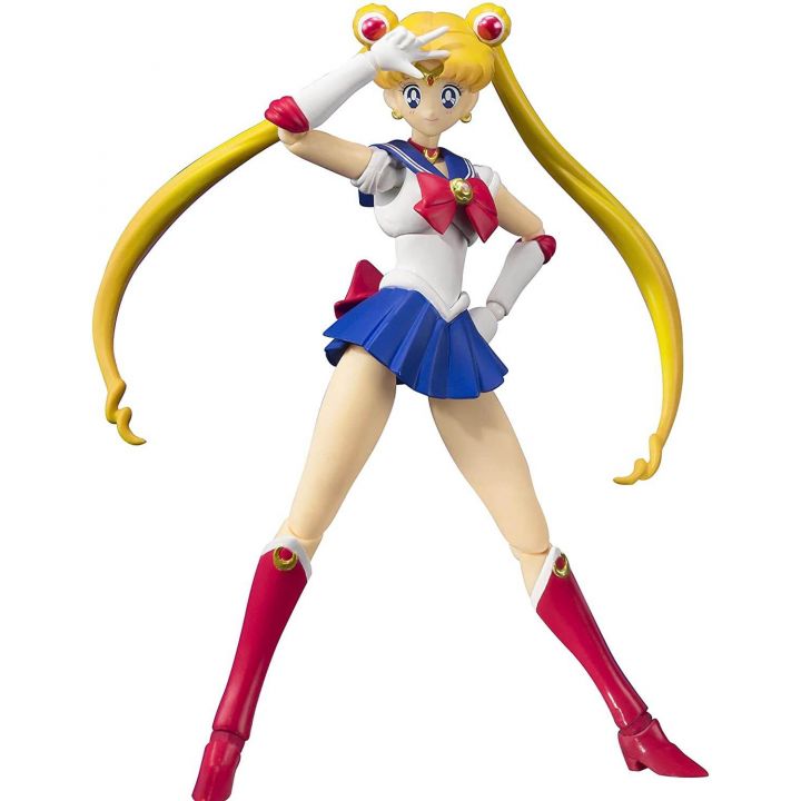 Bandai Tamashii Nations S.H. Figuarts Sailor Moon - Sailor Moon Action Figure -Animation Color Edition-