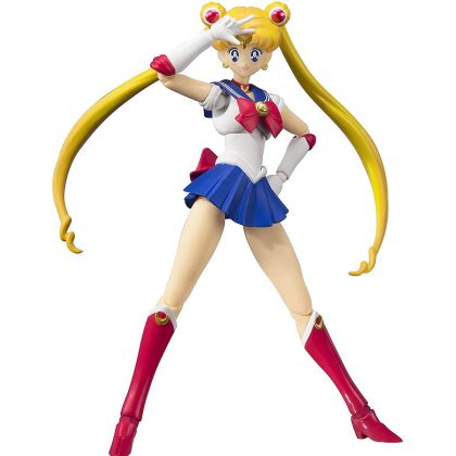 Bandai Tamashii Nations S.H. Figuarts Sailor Moon - Figura de Acción Sailor Moon -Animation Color Edition-