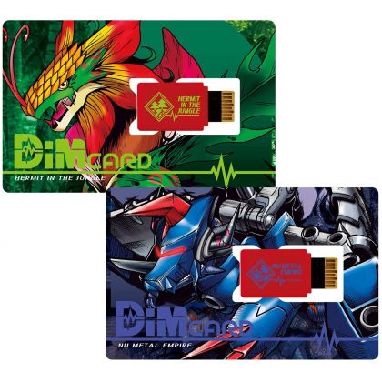 BANDAI Digimon Adventure - Dim Card Set vol.3 - Einsiedler im Dschungel & Nu Metal Empire