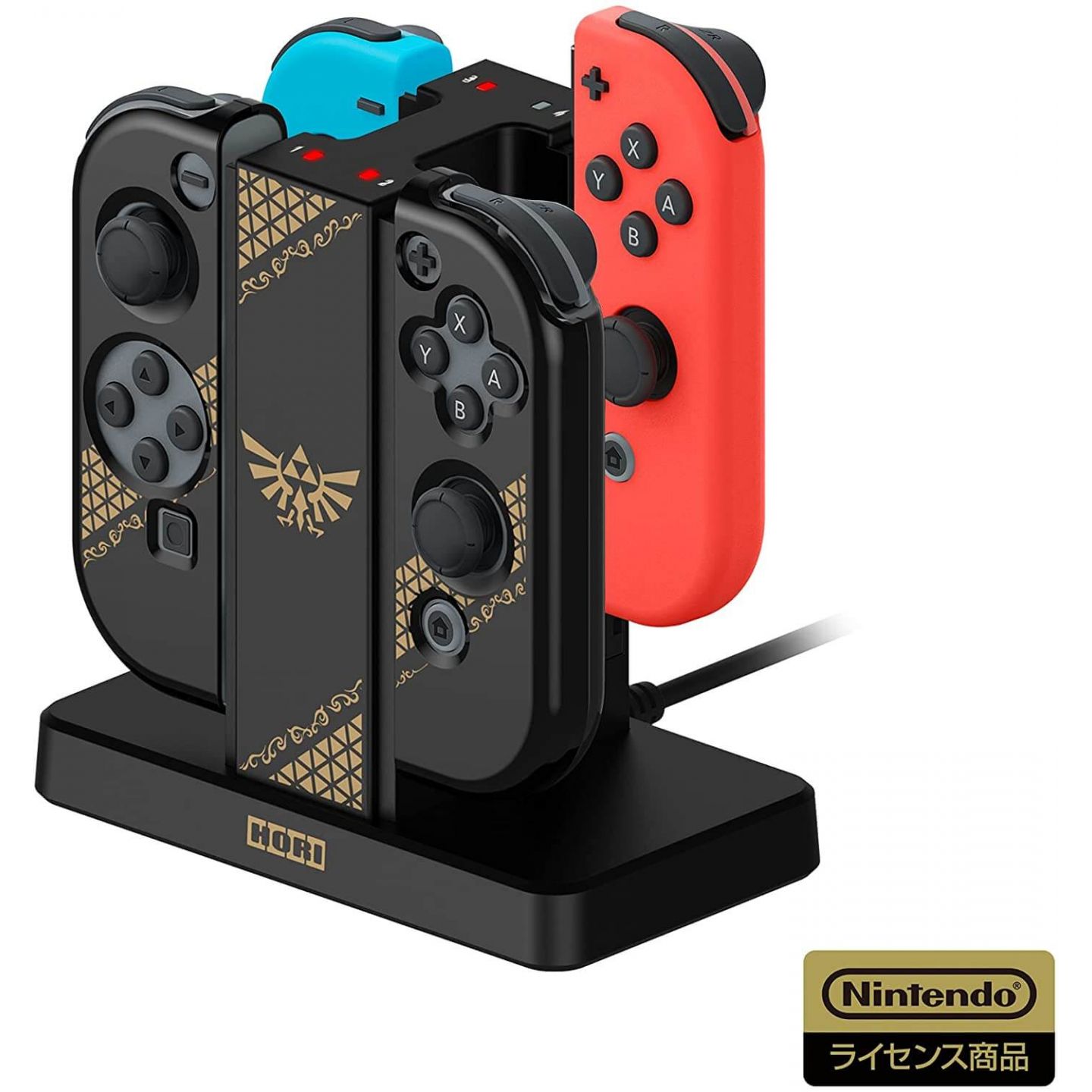 Hori The Legend Of Zelda Zelda No Densetsu Joy Con Charging Stand Pc Hard Cover Set For Nintendo Switch