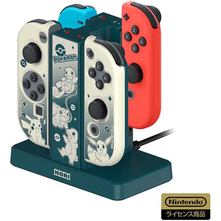 HORI - Pokemon Star Joy-Con Stand di ricarica e PC Set di cover rigide per Nintendo Switch