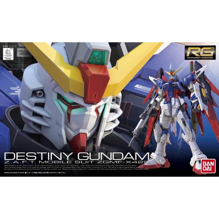 BANDAI Mobile Suite Gundam SEED DESTINY - Real Grade RG ZGMF-X42S Destiny Gundam Model Kit Figura